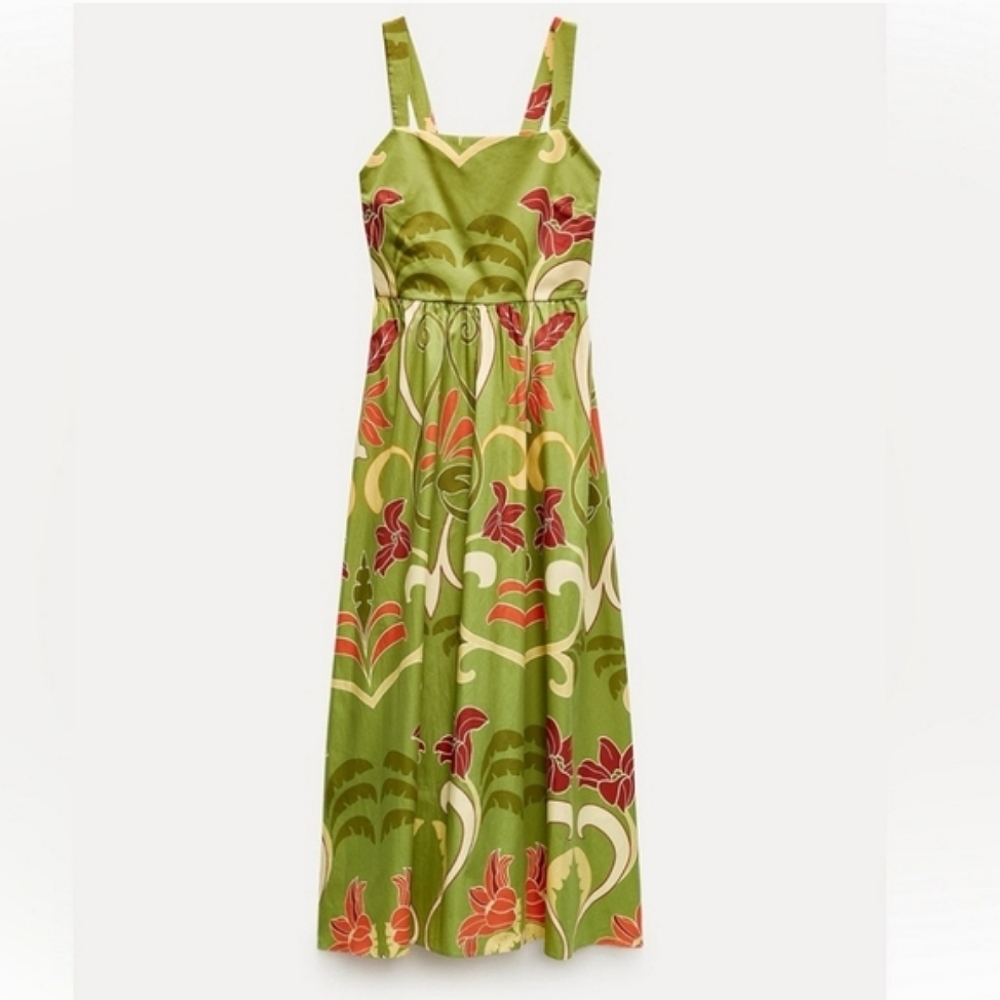 ZARA PRINTED  DRESS Size  M - Picture 5 of 15
